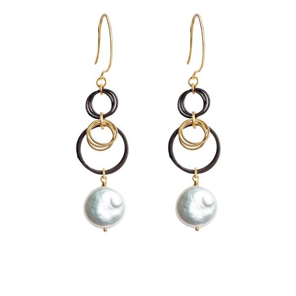 Keshi Pearl & Labradorite Earrings