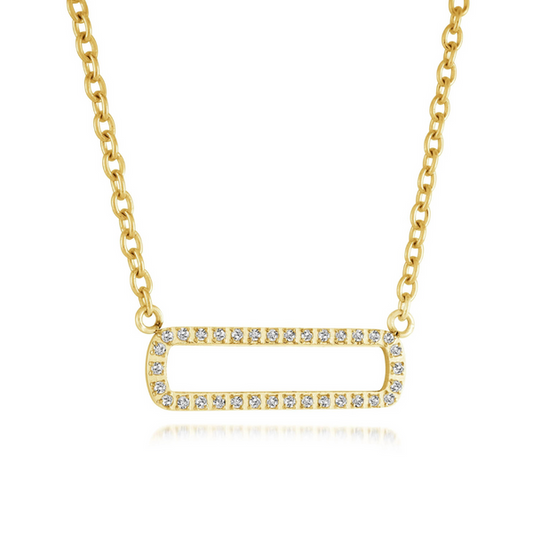 Gold Plated CZ Necklace