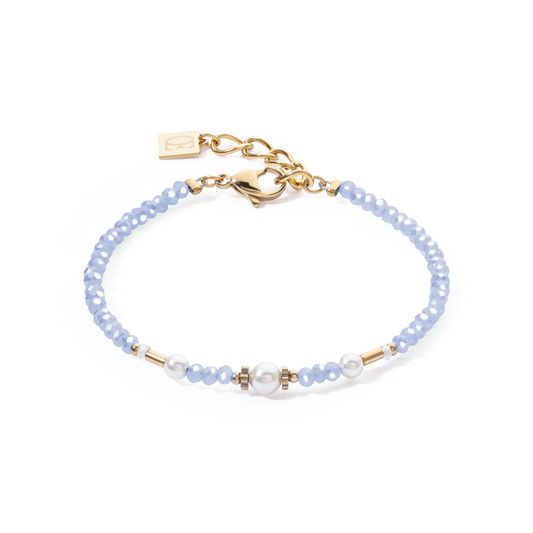 Light Blue Pearl Bead Bracelet