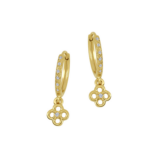 10K Gold Diamond Earrings