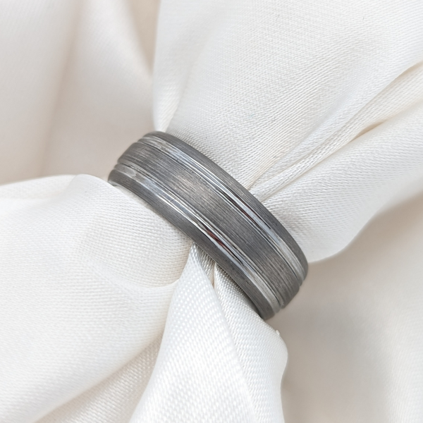 Brushed Tungsten Band