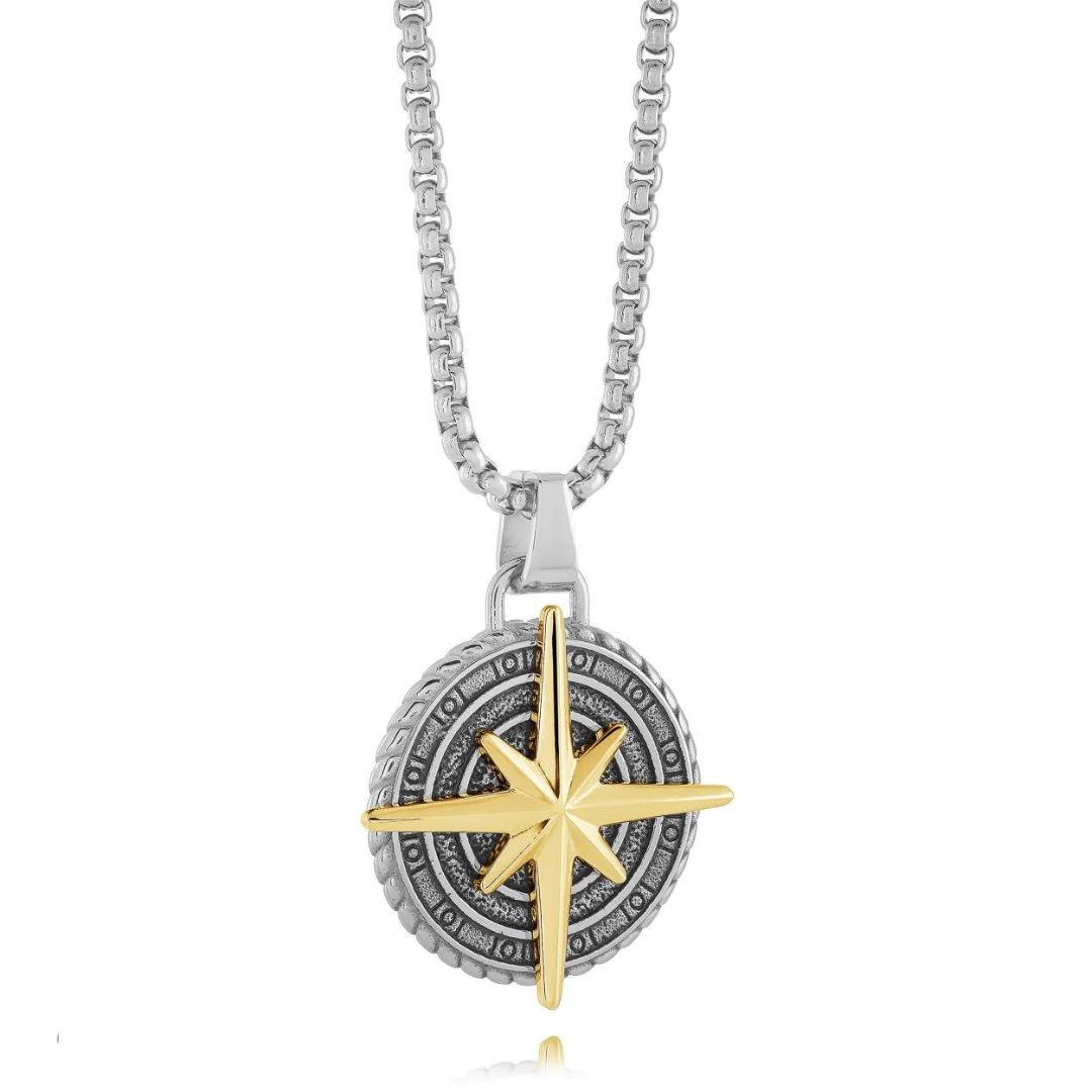 Two-Tone North Star Necklace