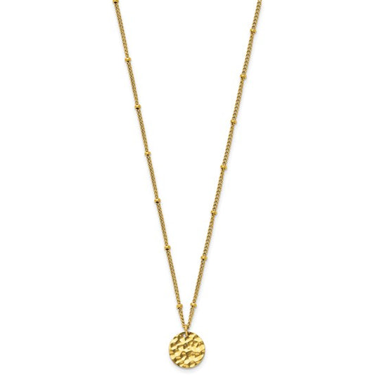 Gold Plated Circle Necklace