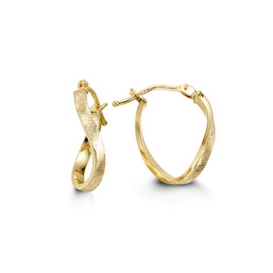10K Gold Small Curved Hoops