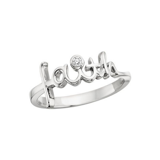 Diamond Faith Ring