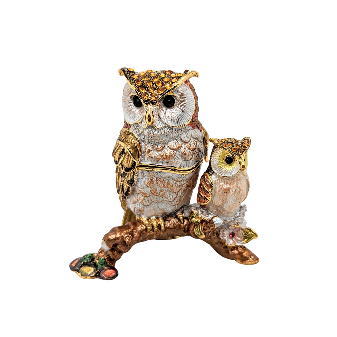 Ms. Owl & Owlet Trinket Box
