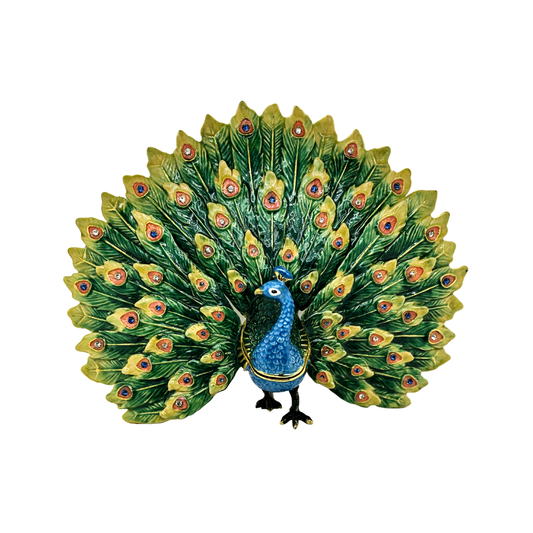 Queen Sheba The Peacock Trinket Box